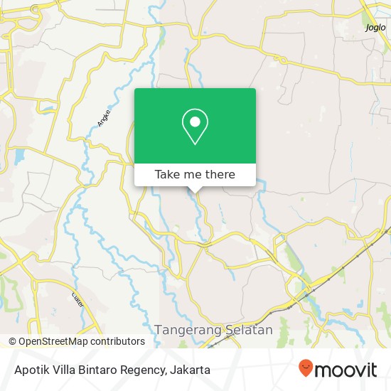 Apotik Villa Bintaro Regency map