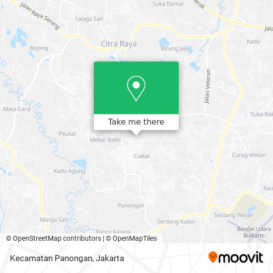 Kecamatan Panongan map