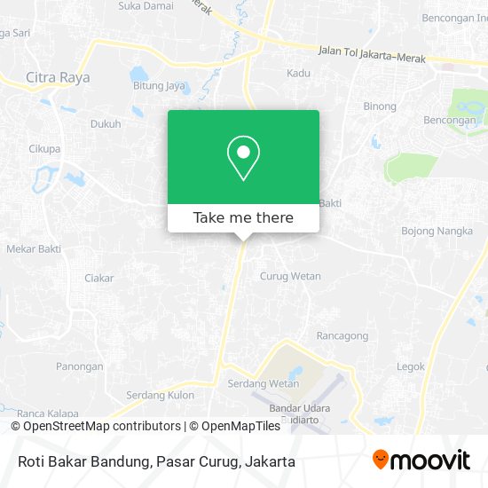 Roti Bakar Bandung, Pasar Curug map