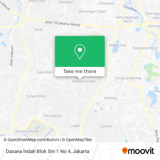 Dasana Indah Blok Sm 1 No 4 map