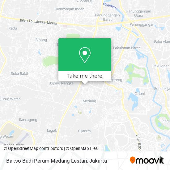 Bakso Budi Perum Medang Lestari map