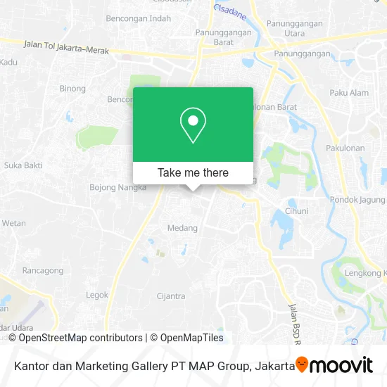 Kantor dan Marketing Gallery PT MAP Group map