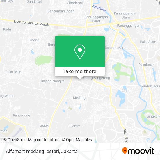 Alfamart medang lestari map