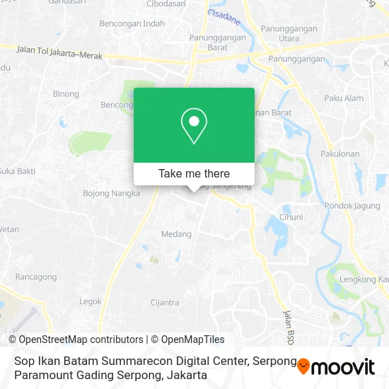 Sop Ikan Batam Summarecon Digital Center, Serpong Paramount Gading Serpong map