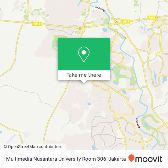 Multimedia Nusantara University Room 306 map