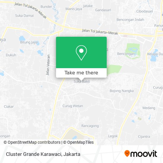 Cluster Grande Karawaci map