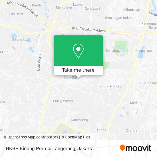 HKBP Binong Permai Tangerang map