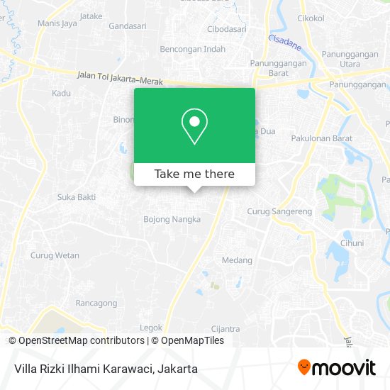 Villa Rizki Ilhami Karawaci map