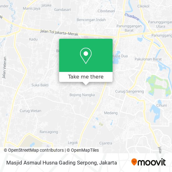 Masjid Asmaul Husna Gading Serpong map