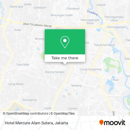 Hotel Mercure Alam Sutera map