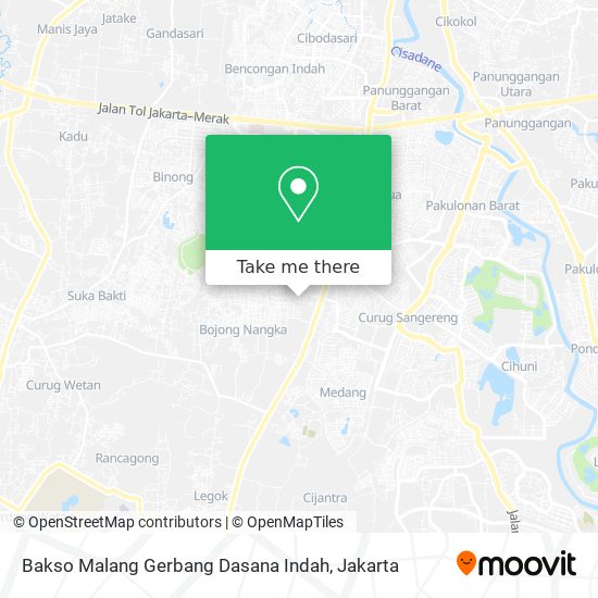 Bakso Malang Gerbang Dasana Indah map