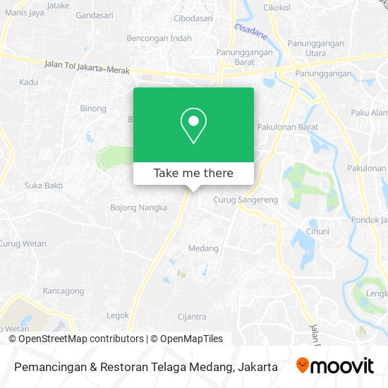 Pemancingan & Restoran Telaga Medang map