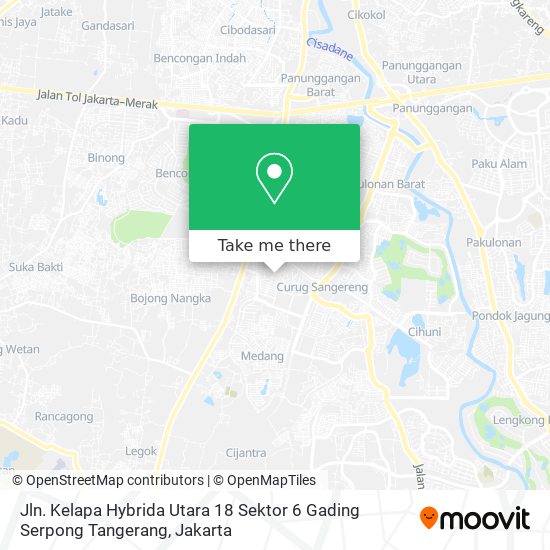 Jln. Kelapa Hybrida Utara 18 Sektor 6 Gading Serpong Tangerang map