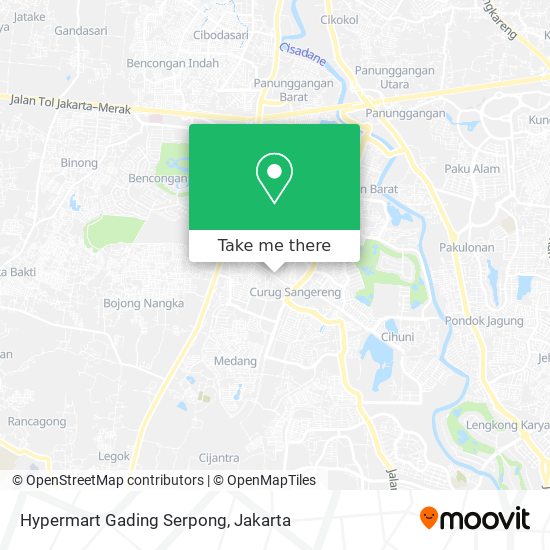 Hypermart Gading Serpong map