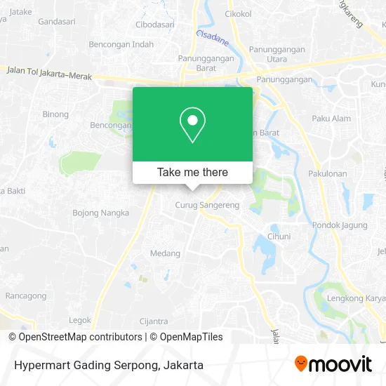 Hypermart Gading Serpong map