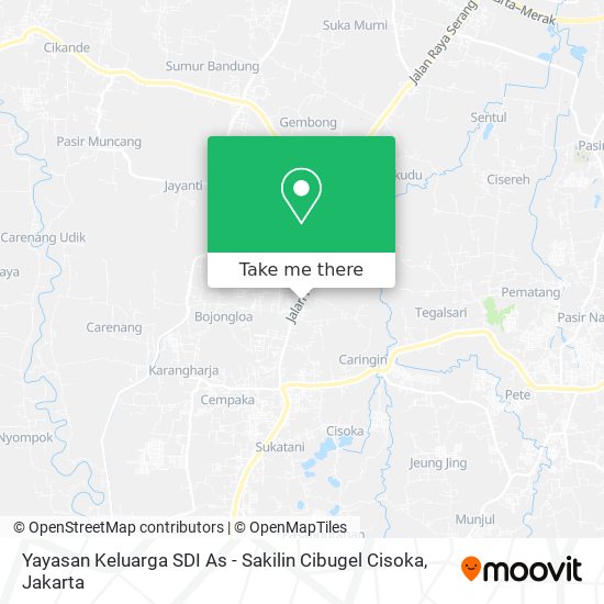 Yayasan Keluarga SDI As - Sakilin Cibugel Cisoka map