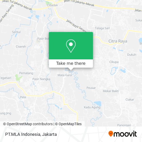 PT.MLA Indonesia map