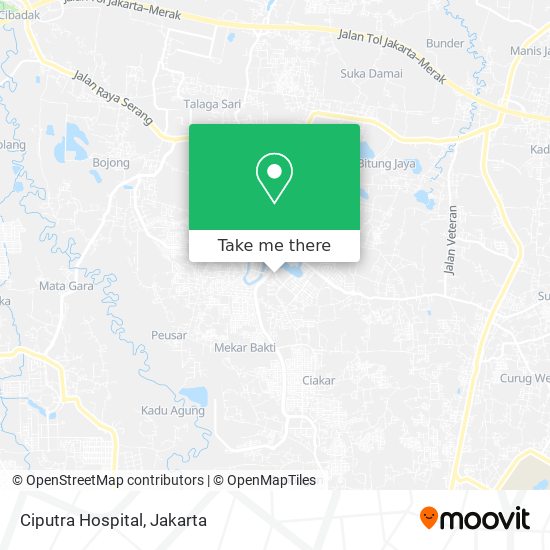Ciputra Hospital map