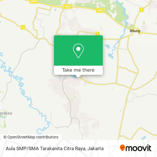 Aula SMP / SMA Tarakanita Citra Raya map