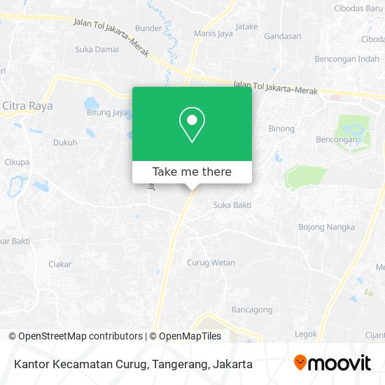 Kantor Kecamatan Curug, Tangerang map