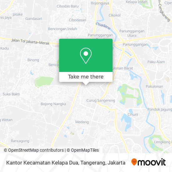 Kantor Kecamatan Kelapa Dua, Tangerang map