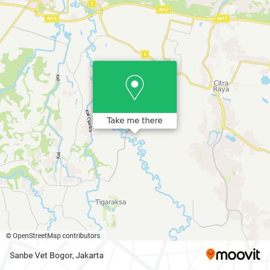 Sanbe Vet Bogor map