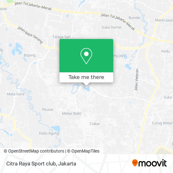 Citra Raya Sport club map