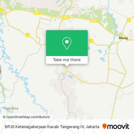 BPJS Ketenagakerjaan Kacab Tangerang IV map