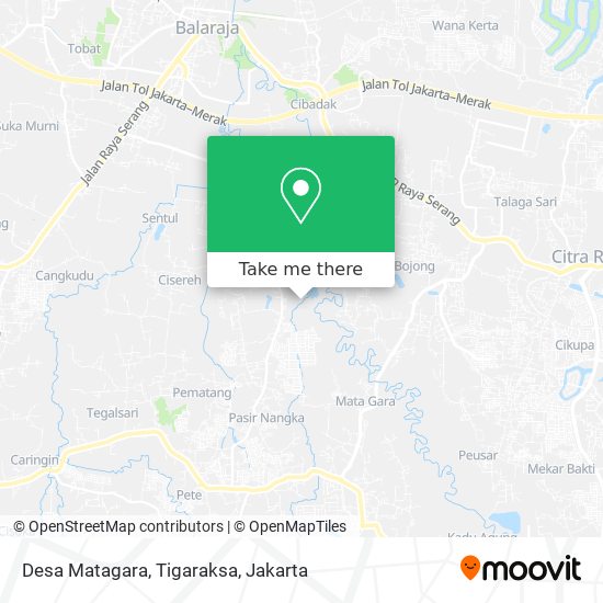 Desa Matagara, Tigaraksa map