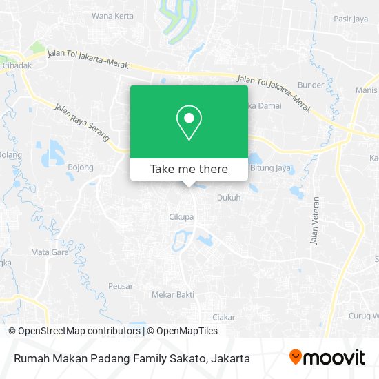 Rumah Makan Padang Family Sakato map