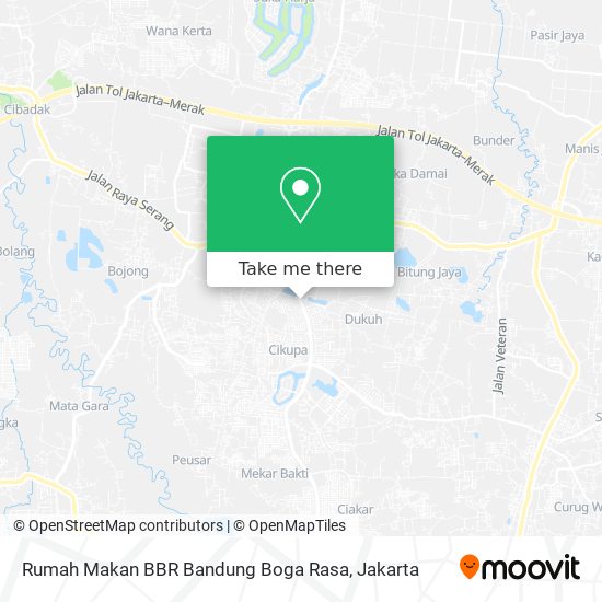 Rumah Makan BBR Bandung Boga Rasa map