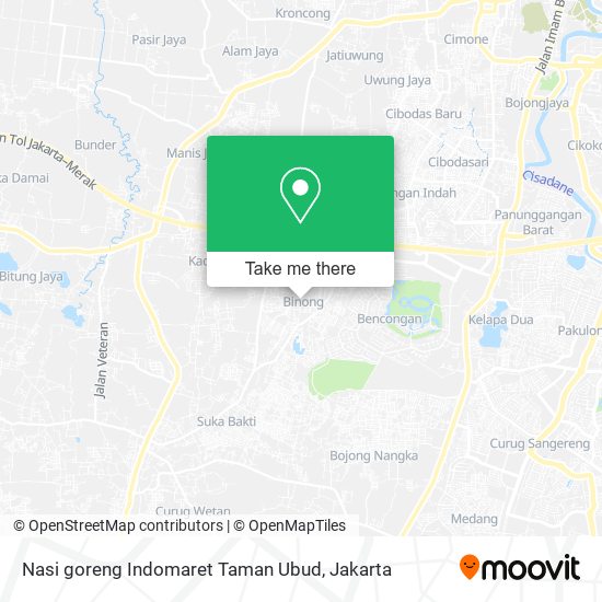 Nasi goreng Indomaret Taman Ubud map