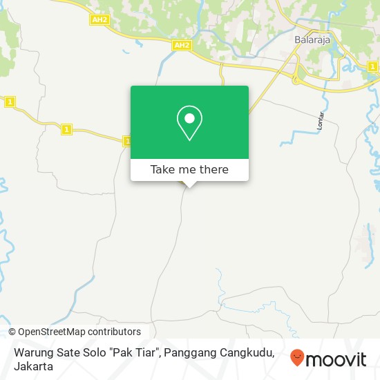 Warung Sate Solo "Pak Tiar", Panggang Cangkudu map