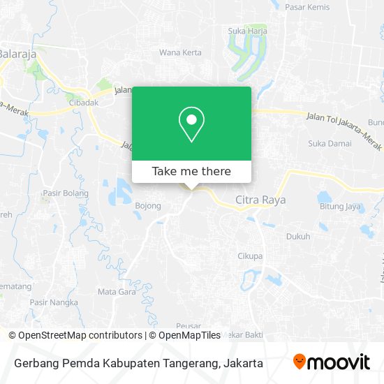 Gerbang Pemda Kabupaten Tangerang map