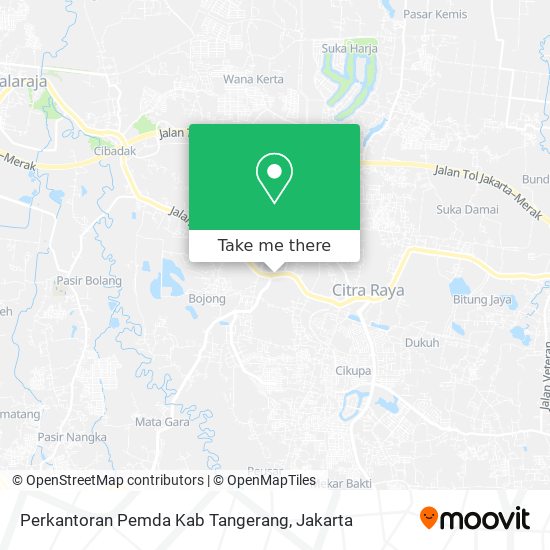 Perkantoran Pemda Kab Tangerang map