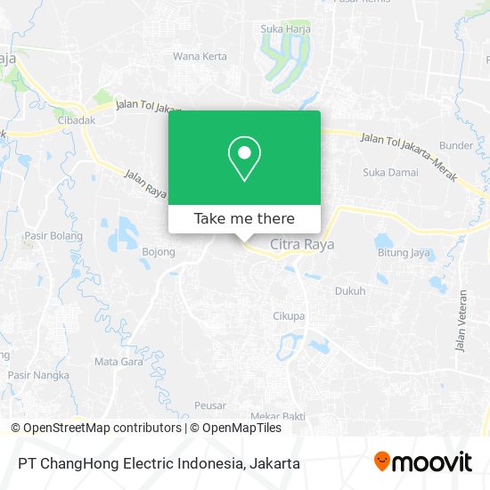 PT ChangHong Electric Indonesia map