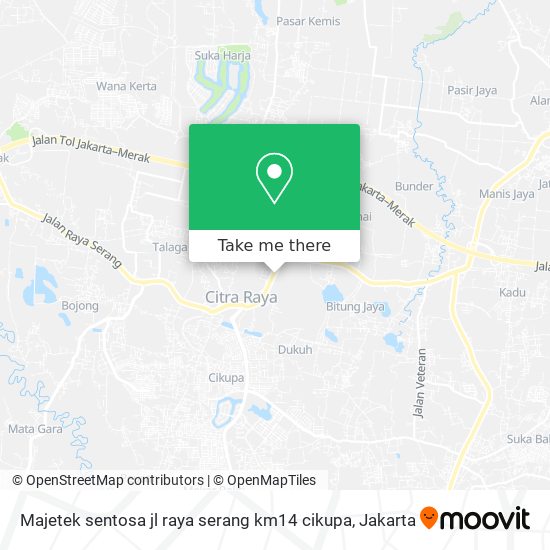 Majetek sentosa jl raya serang km14 cikupa map