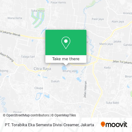 PT. Torabika Eka Semesta Divisi Creamer map