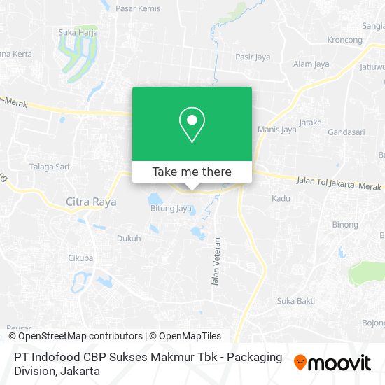 PT Indofood CBP Sukses Makmur Tbk - Packaging Division map