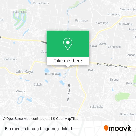 Bio medika bitung tangerang map