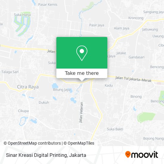 Sinar Kreasi Digital Printing map