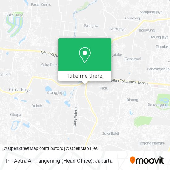 PT Aetra Air Tangerang (Head Office) map