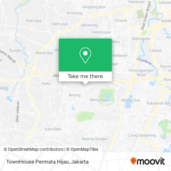 TownHouse Permata Hijau map