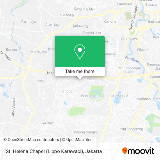 St. Helena Chapel (Lippo Karawaci) map