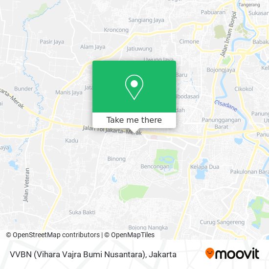 VVBN (Vihara Vajra Bumi Nusantara) map