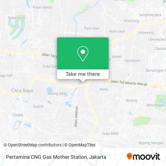 Pertamina CNG Gas Mother Station map