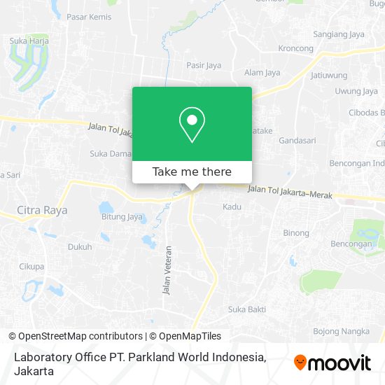 Laboratory Office PT. Parkland World Indonesia map