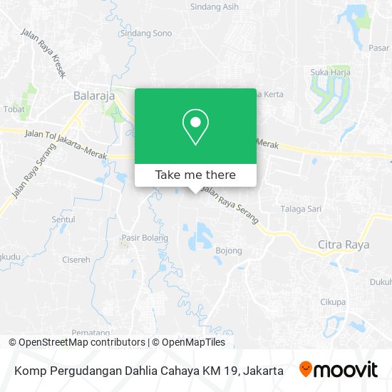 Komp Pergudangan Dahlia Cahaya KM 19 map