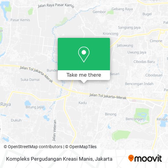 Kompleks Pergudangan Kreasi Manis map