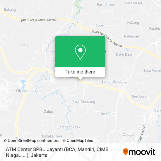 ATM Center SPBU Jayanti (BCA, Mandiri, CIMB Niaga......) map